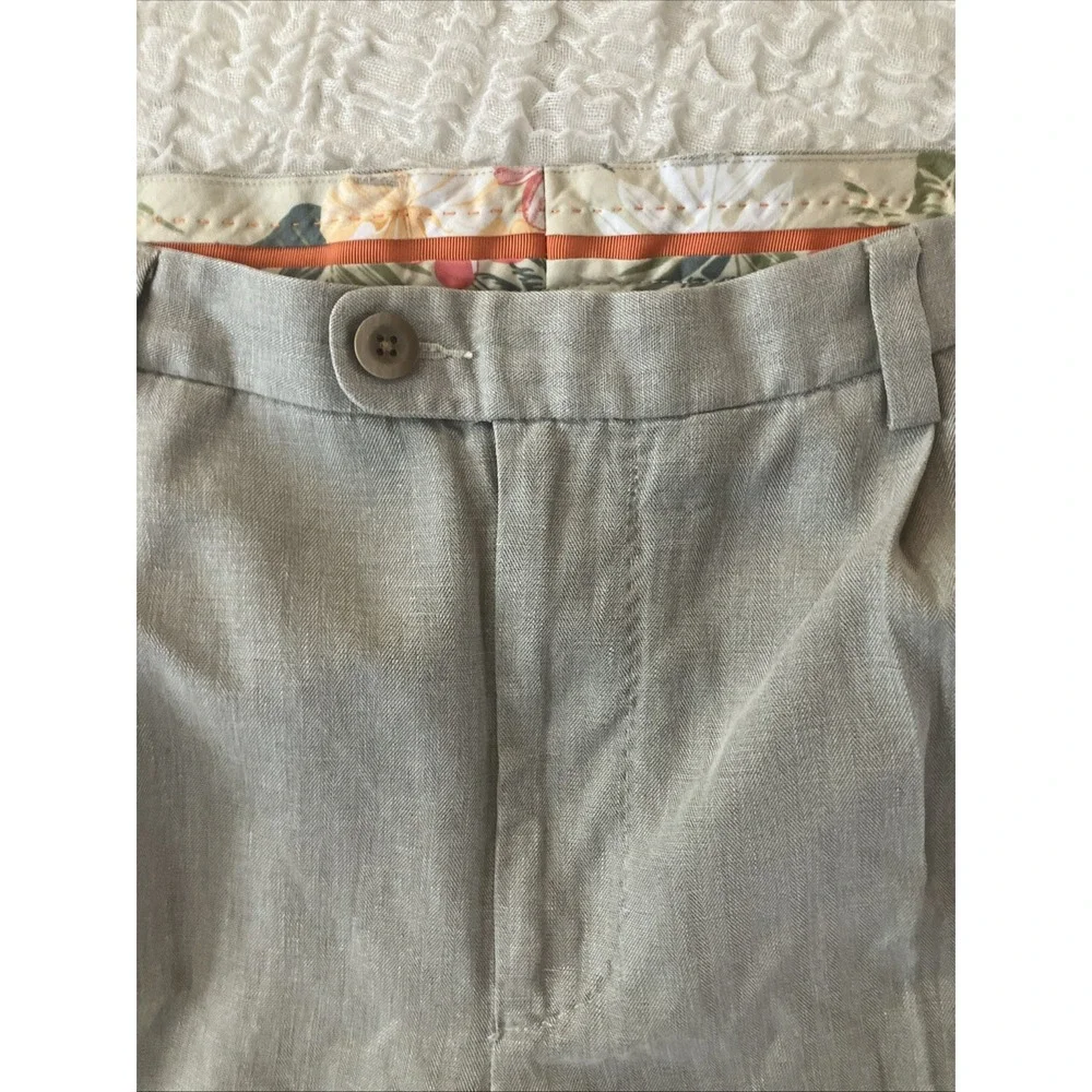 Tommy Bahama Golf Pants Havana Herringbone 36 X 30 Tan Beige Silk